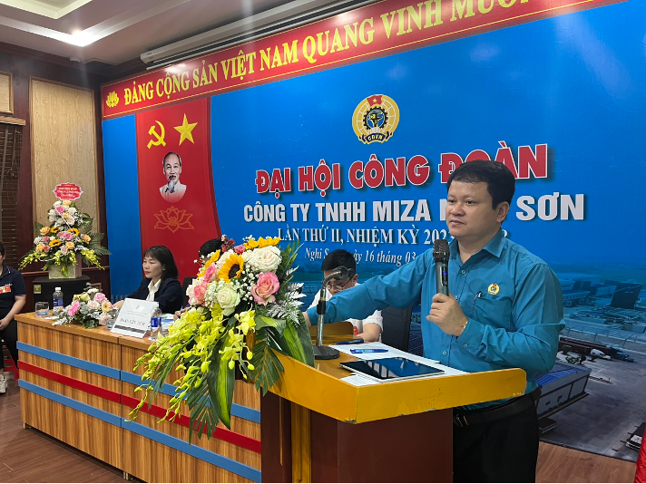 ĐẠI HỘI CÔNG ĐOÀN TẠI CÔNG TY TNHH MIZA NGHI SƠN