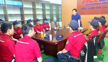 ĐÀO TẠO NGHIỆP VỤ BẢO VỆ CÔNG TY MIZA NGHI SƠN