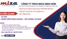 THÔNG BÁO TUYỂN DỤNG NHÂN LỰC THÁNG 7.2021