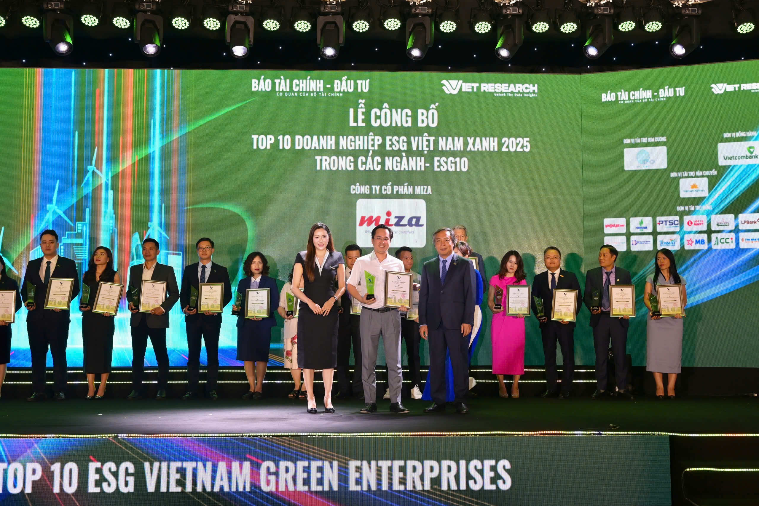 MIZA GROUP VÀO TOP 10 ESG VIỆT NAM XANH 2025 NHỜ CHIẾN LƯỢC PHÁT TRIỂN KINH TẾ TUẦN HOÀN